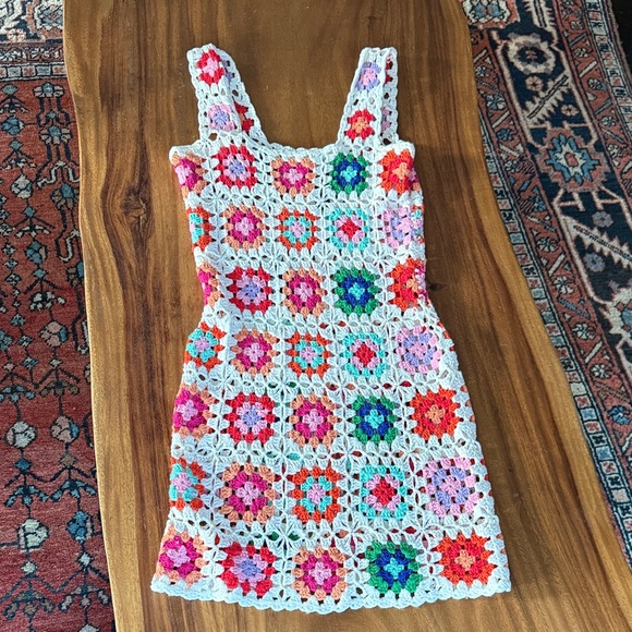Beach Riot Colorful Crochet Mini Dress - Picture 1 of 1